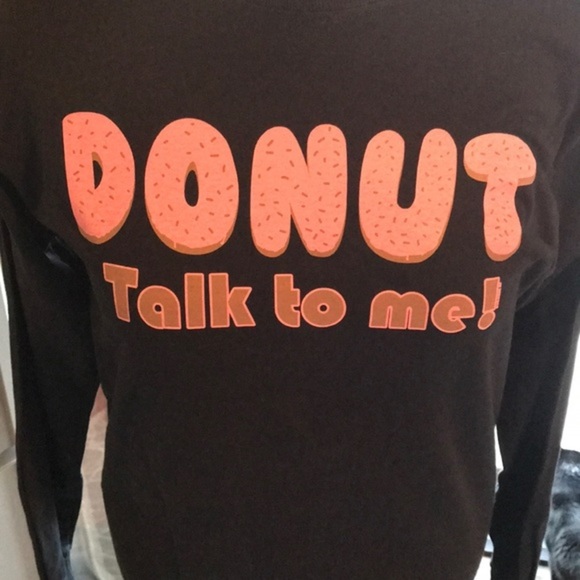 Gildan DONUT Talk To Me! Long-sleeved t-shirt, medium - Picture 2 of 8